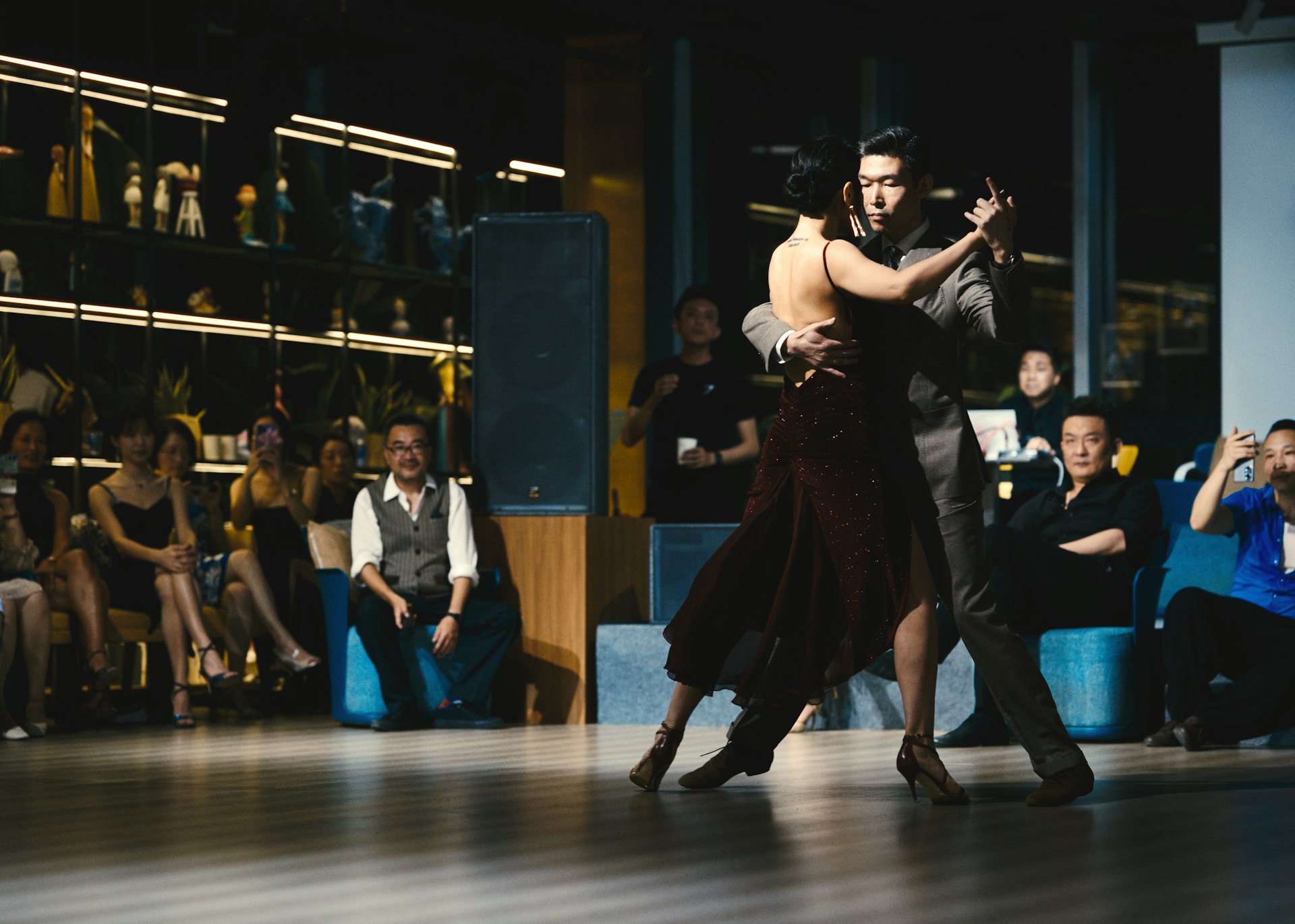 a couple of people that are on a dance floor